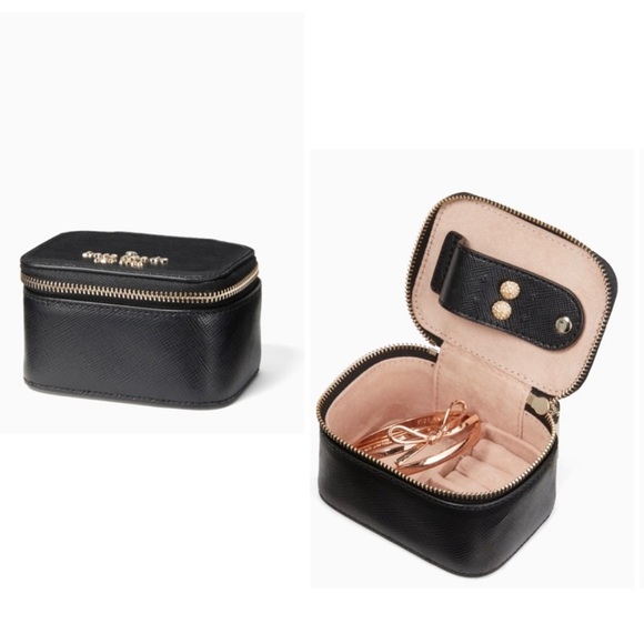 ⚡️NWT Kate Spade Staci Jewelry Holder, Black with Gold Tone Hardware - Picture 7 of 16